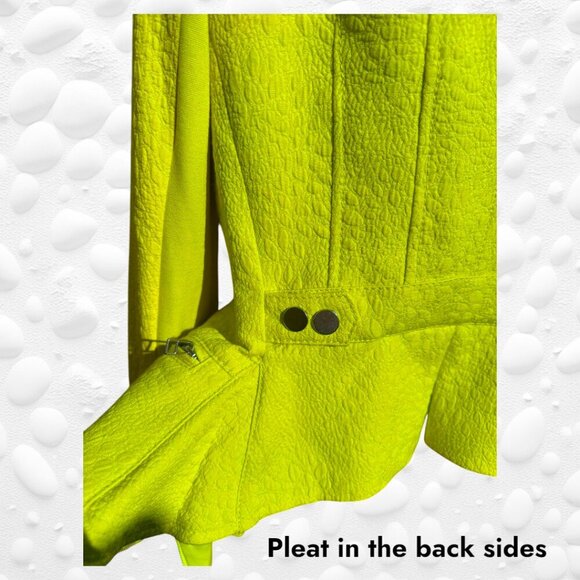 Stunning Lime Green BCBGMAXAZRIA Jacket – Size XXS - Like New! - Picture 4 of 7